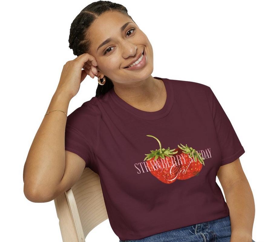 NCT DoJaeJung Kpop Shirt, Strawberry Sunday Girl Tee, Fan Merch, Concert Outfit, Unisex Cotton T-Shirt