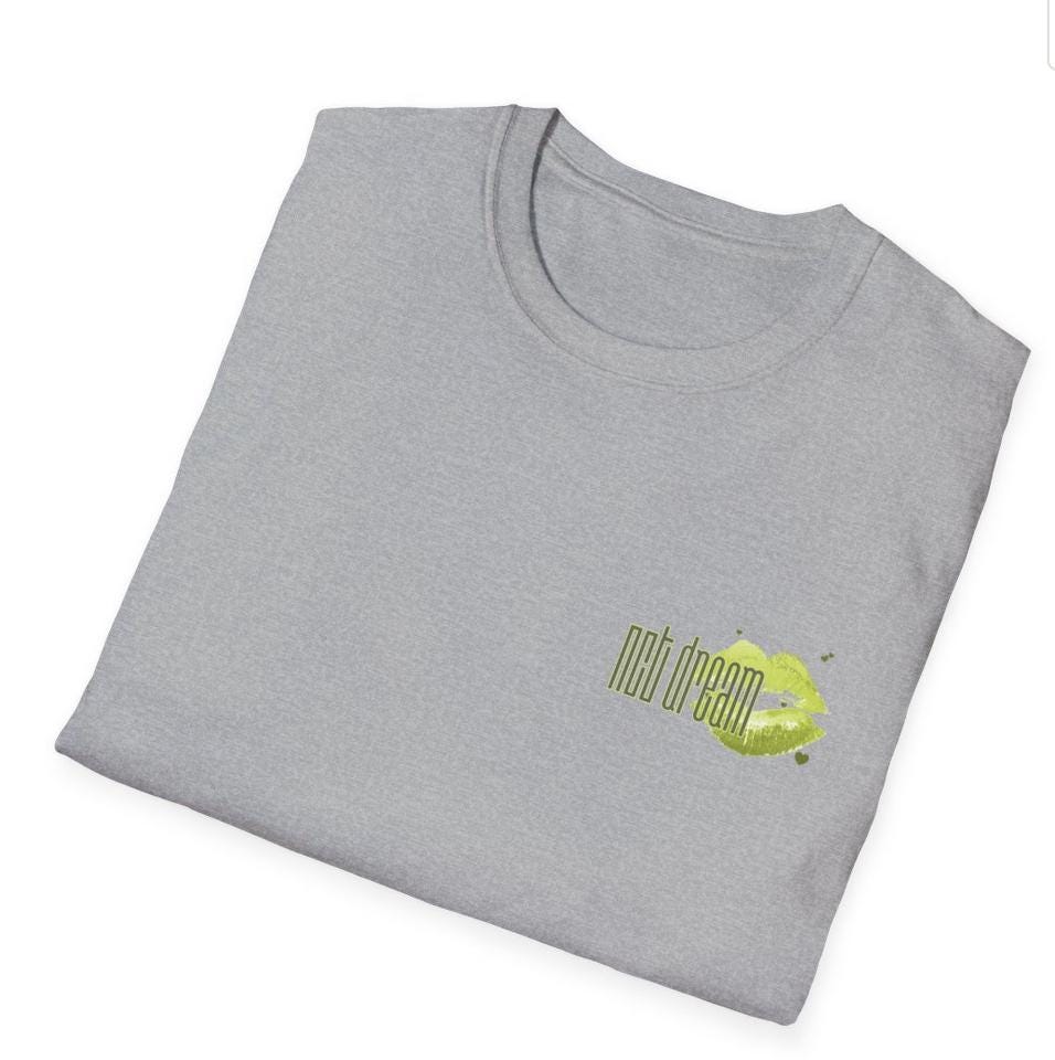 NCT Dream Kpop Shirt, Logo Lipstick Kiss Tee, Fan Gift, Concert Outfit, Unisex Cotton T-Shirt