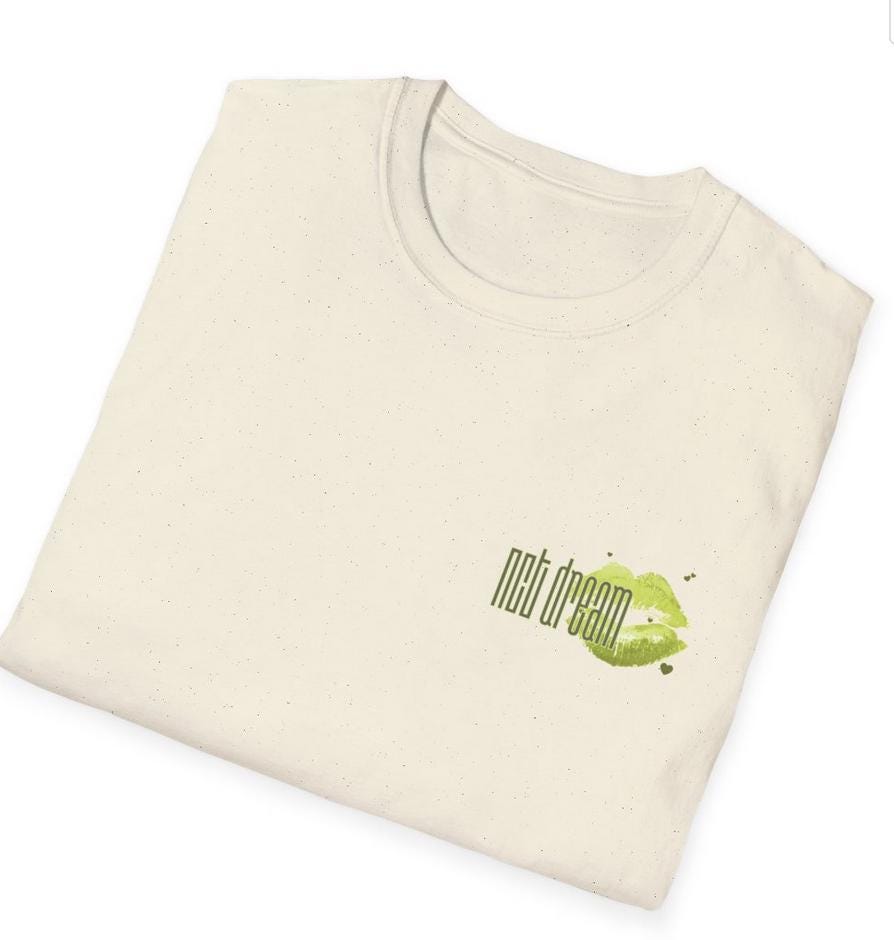 NCT Dream Kpop Shirt, Logo Lipstick Kiss Tee, Fan Gift, Concert Outfit, Unisex Cotton T-Shirt