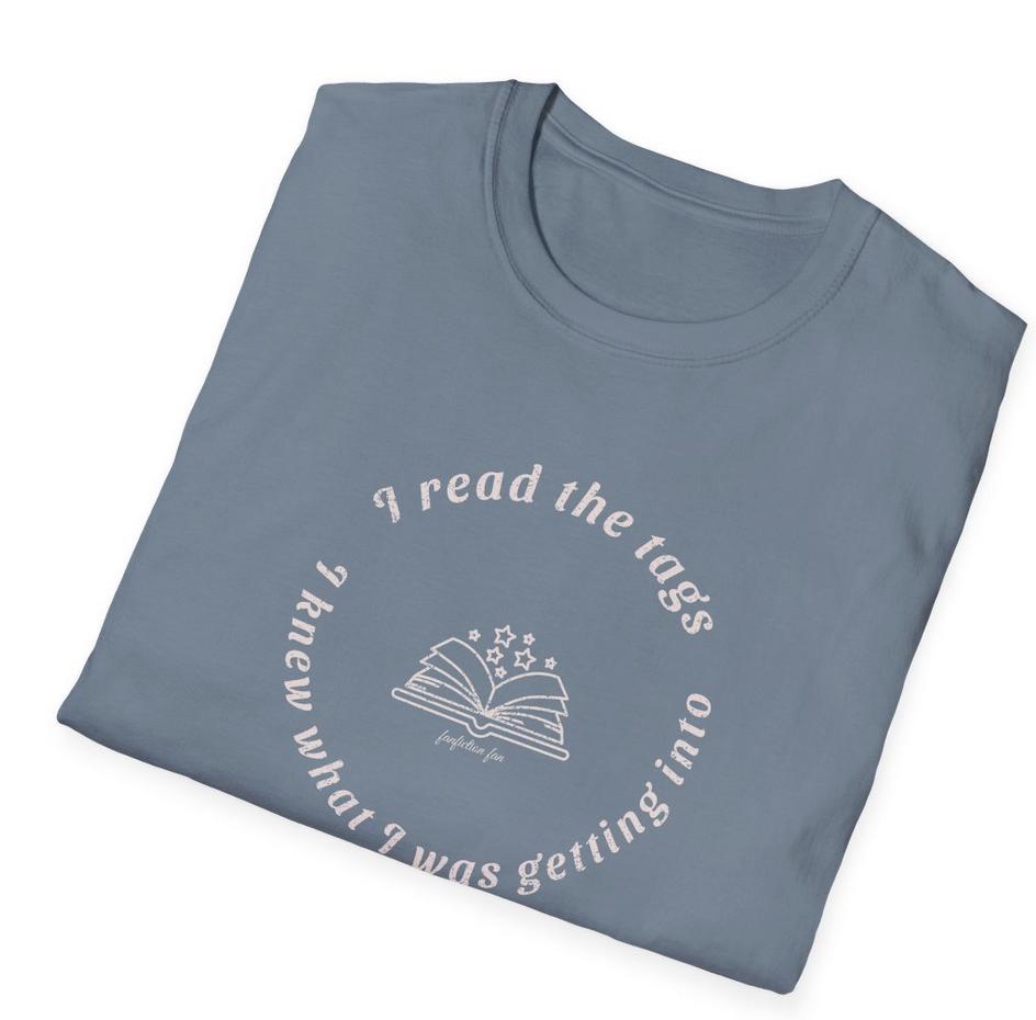 Kpop Shirt, I Read the Tags I Knew What I Was Getting Into Tee, Fanfiction Meme, Unisex Cotton T-Shirt