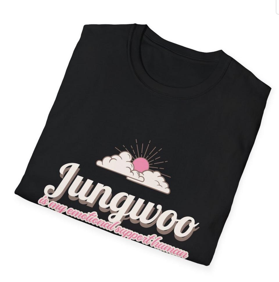 NCT127 Kpop Shirt, Jungwoo Emotional Support Human Tee, Fan Merch, Concert Outfit, Unisex Cotton T-Shirt