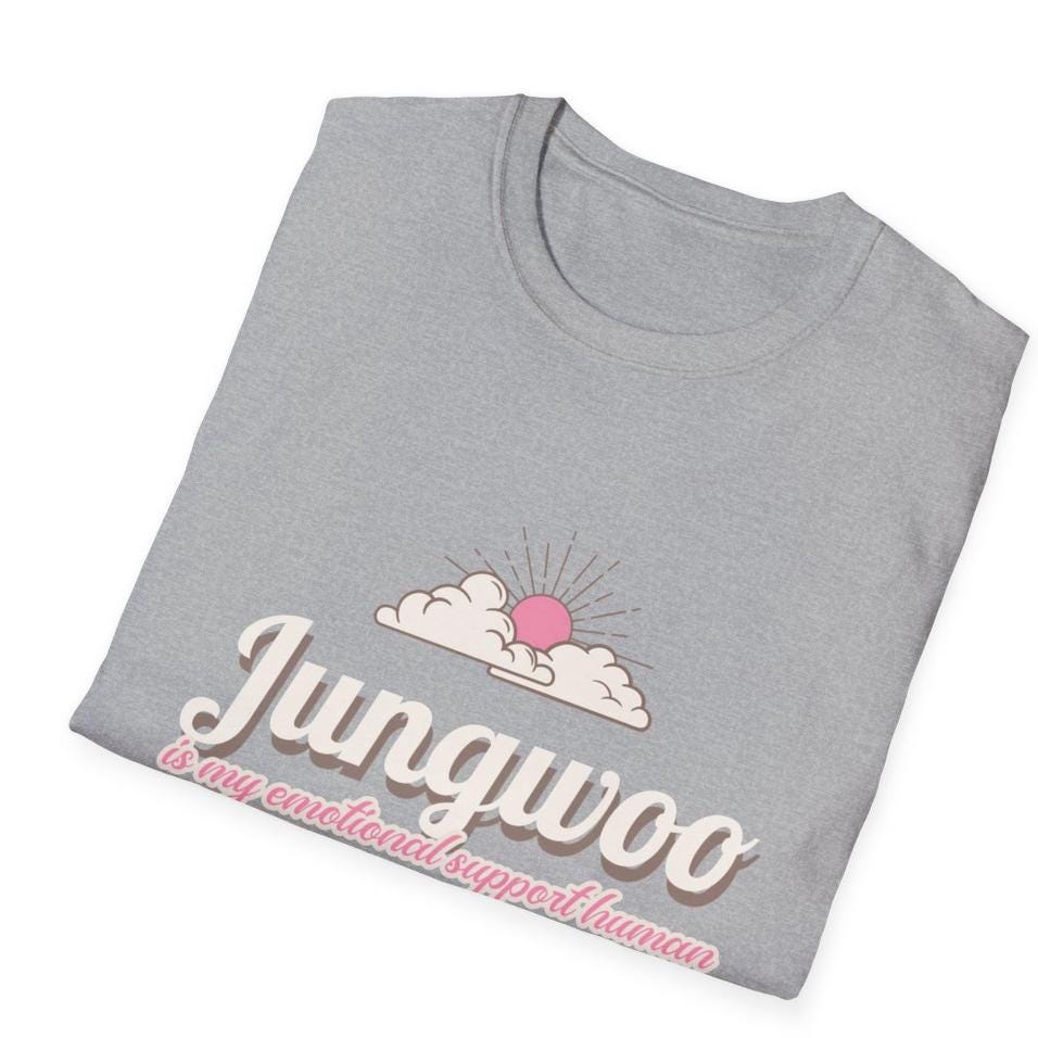 NCT127 Kpop Shirt, Jungwoo Emotional Support Human Tee, Fan Merch, Concert Outfit, Unisex Cotton T-Shirt