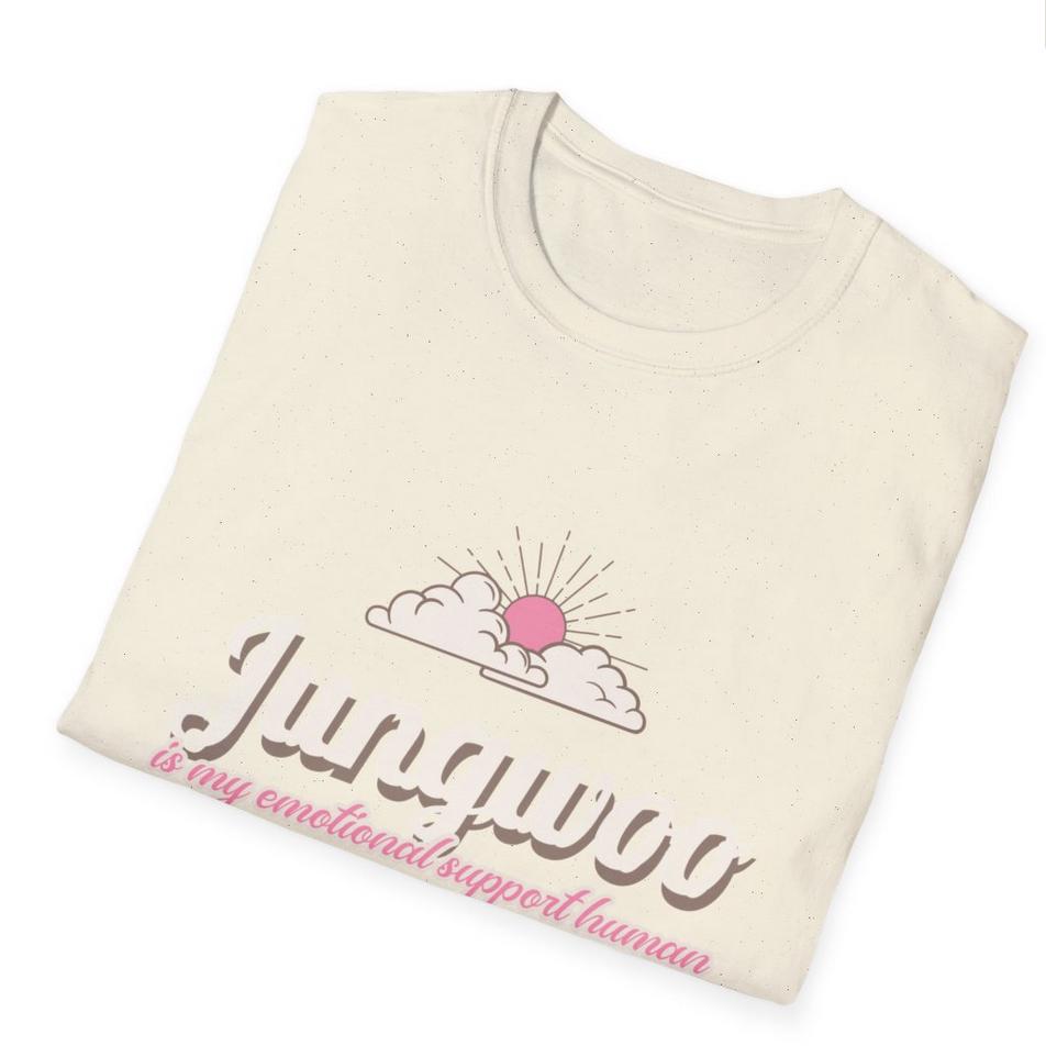 NCT127 Kpop Shirt, Jungwoo Emotional Support Human Tee, Fan Merch, Concert Outfit, Unisex Cotton T-Shirt