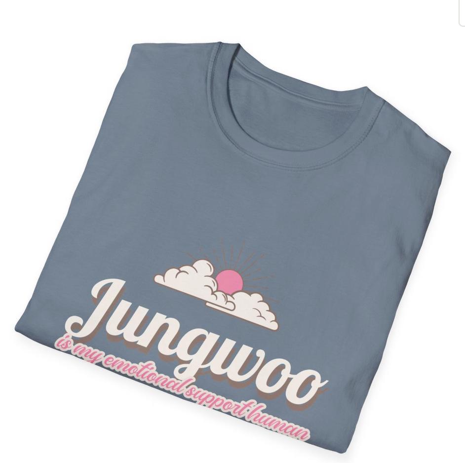 NCT127 Kpop Shirt, Jungwoo Emotional Support Human Tee, Fan Merch, Concert Outfit, Unisex Cotton T-Shirt