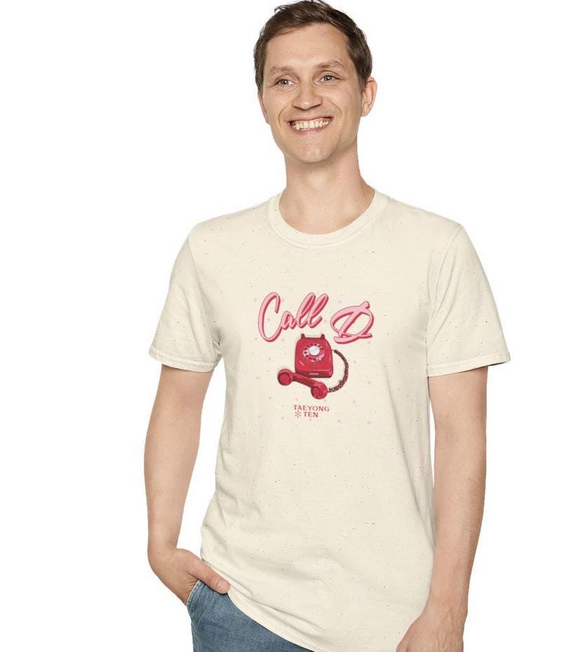 NCTU Kpop Shirt, Taeyong and Ten Call D Custom Tee, Fan Gift, Concert Outfit, Unisex Cotton T-Shirt