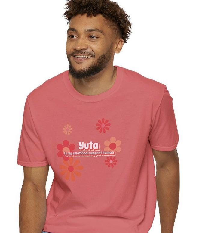 NCT 127 Kpop Shirt, Yuta Emotional Support Human Tee, Fan Merch, Concert Outfit, Unisex Cotton T-Shirt