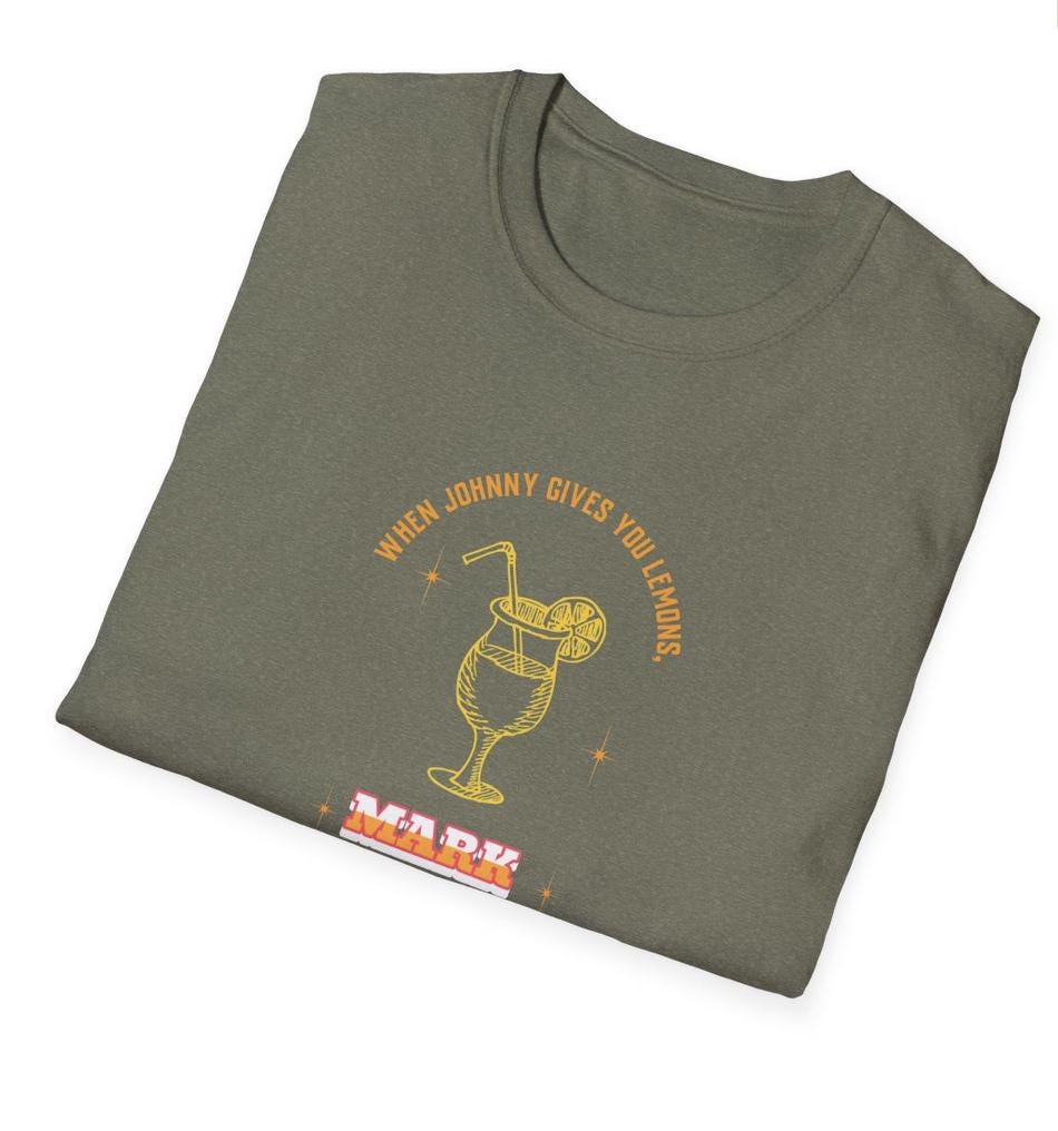 NCT Kpop Shirt, When Johnny Gives You Lemons Mark Lemonade Meme Tee, Funny Fan Merch, Concert Outfit, Unisex Cotton T-Shirt