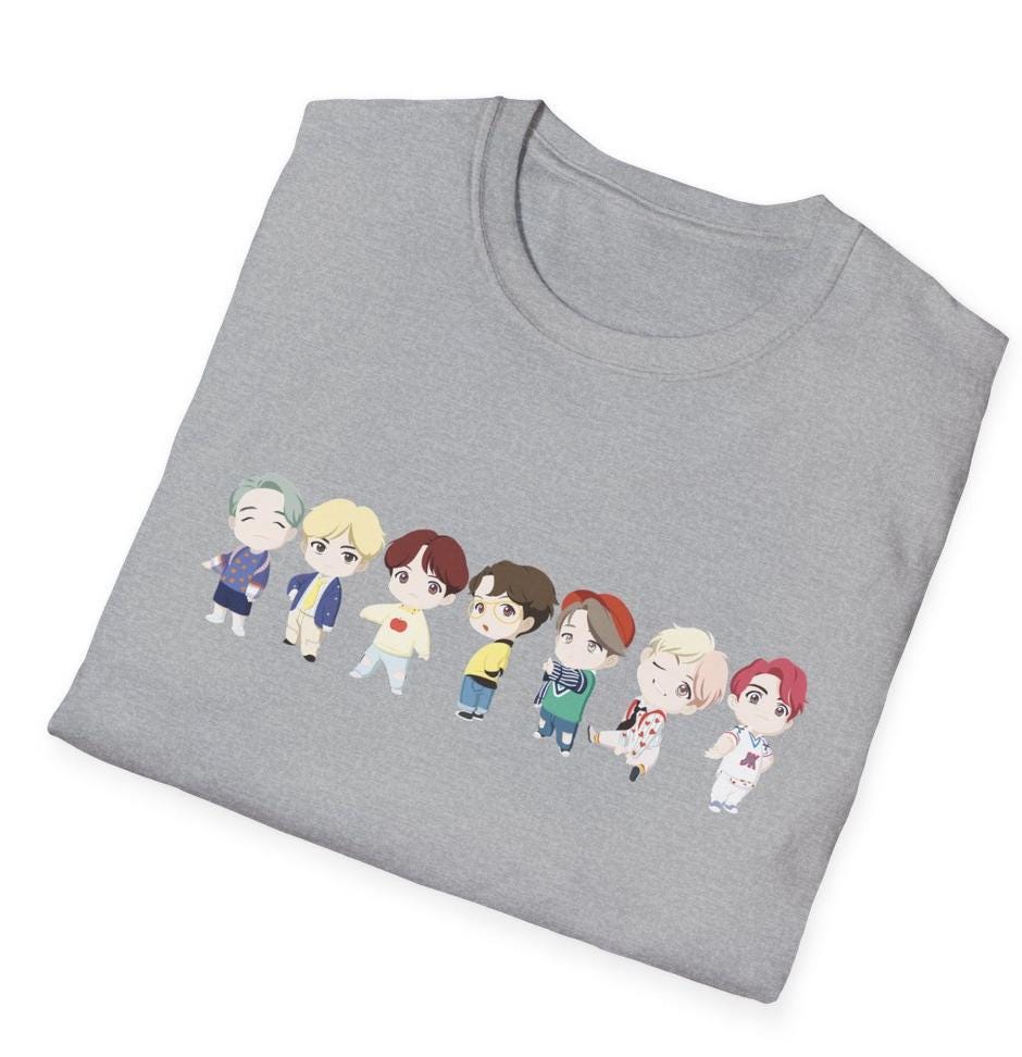 BTS Kpop Shirt, TinyTAN Idol Tee, Army Fan Merch, Concert Outfit, Unisex Cotton T-Shirt