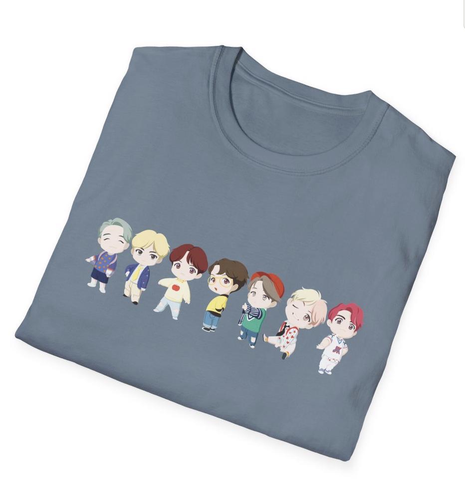 BTS Kpop Shirt, TinyTAN Idol Tee, Army Fan Merch, Concert Outfit, Unisex Cotton T-Shirt