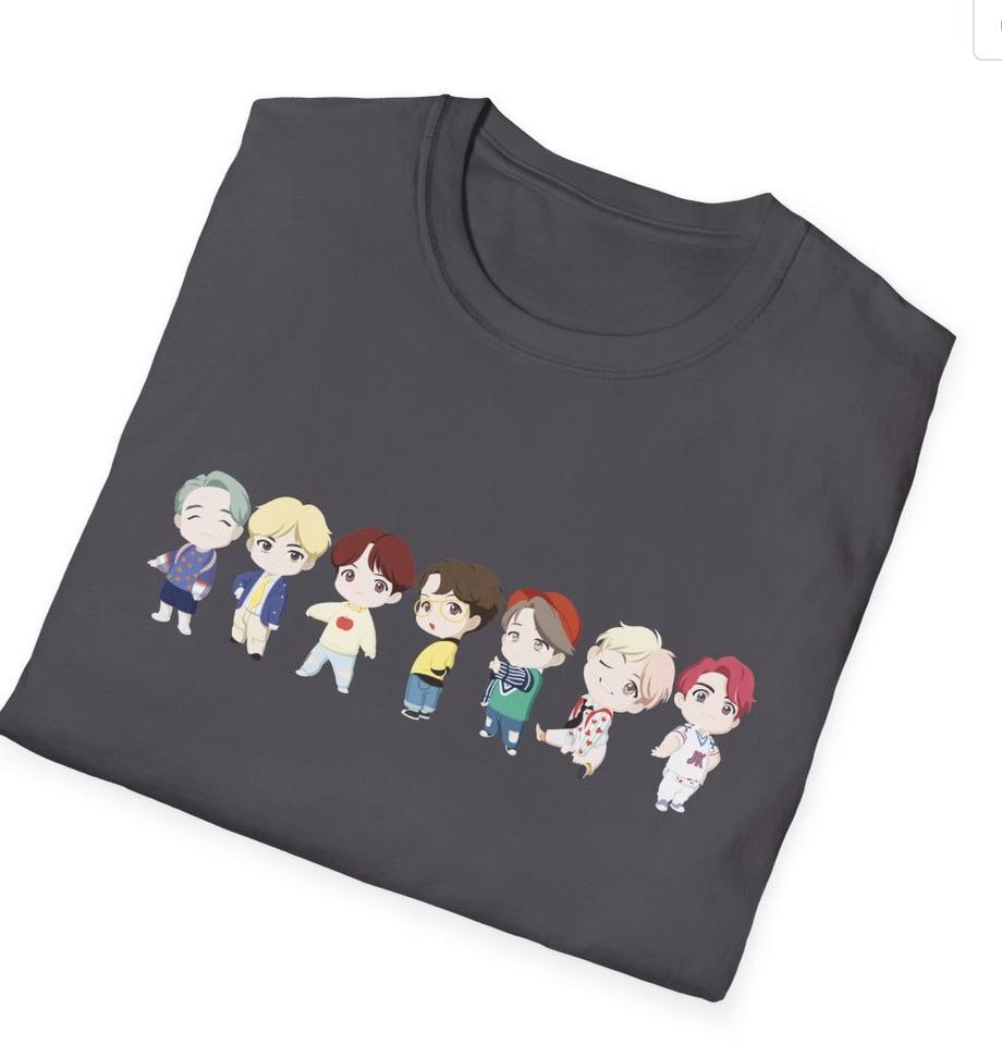 BTS Kpop Shirt, TinyTAN Idol Tee, Army Fan Merch, Concert Outfit, Unisex Cotton T-Shirt