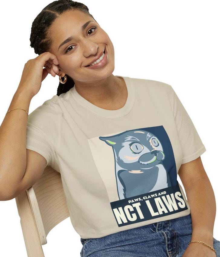 WayV Kpop Shirt, Paws Claws and WayV Laws Tee, Funny Fan Merch, Cute Outfit, Unisex Cotton T-Shirt