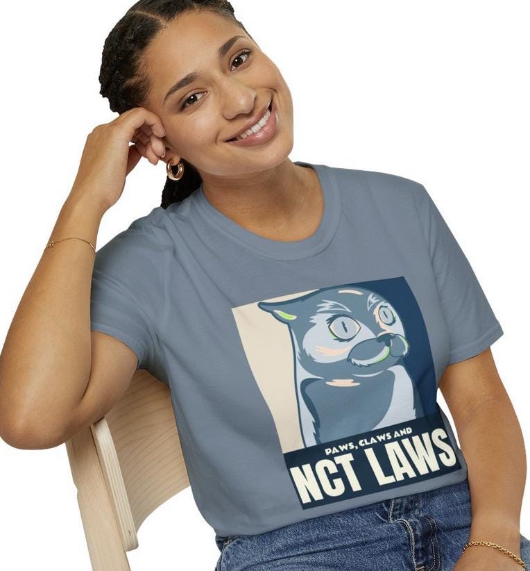 WayV Kpop Shirt, Paws Claws and WayV Laws Tee, Funny Fan Merch, Cute Outfit, Unisex Cotton T-Shirt