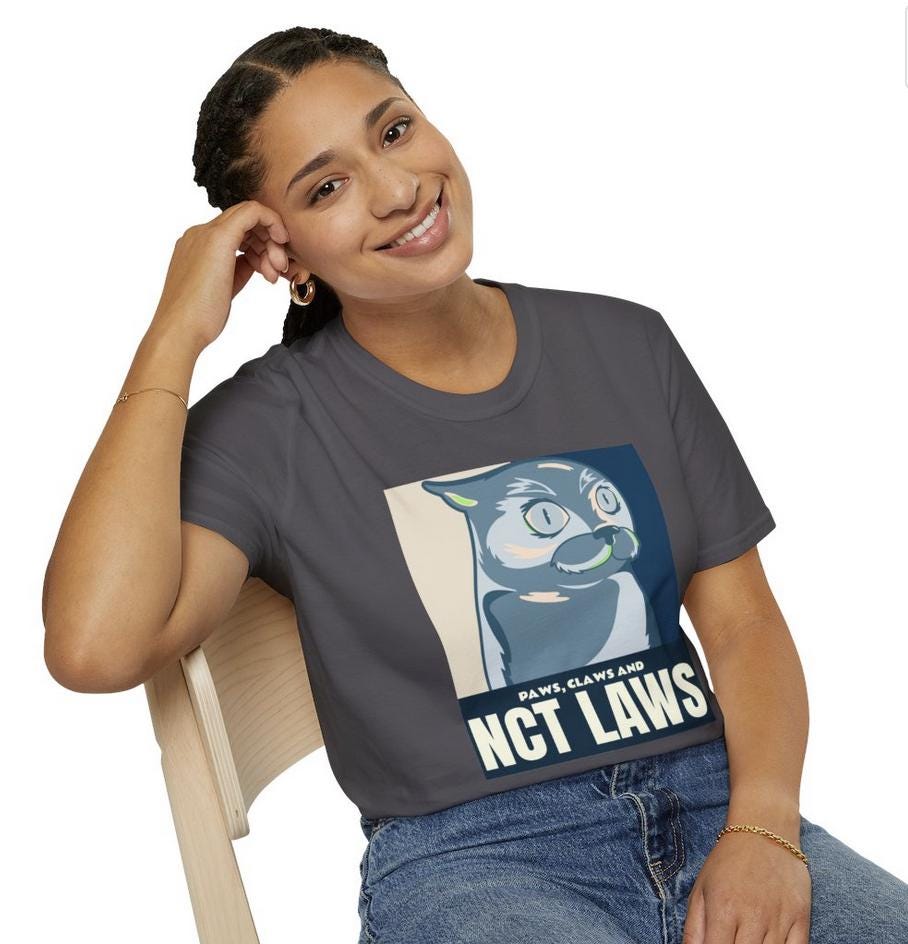 WayV Kpop Shirt, Paws Claws and WayV Laws Tee, Funny Fan Merch, Cute Outfit, Unisex Cotton T-Shirt