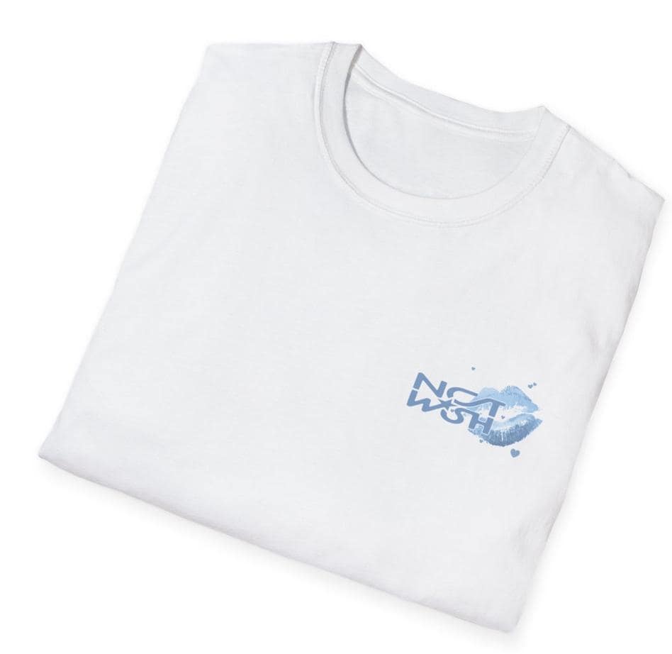 NCT Wish Kpop Logo Lipstick Kiss Cotton T-Shirt, Concert Outfit