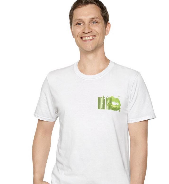 Kpop Shirt, Logo Lipstick Kiss Tee, NCT127 Fan Merch, Concert Outfit, Unisex Cotton T-Shirt