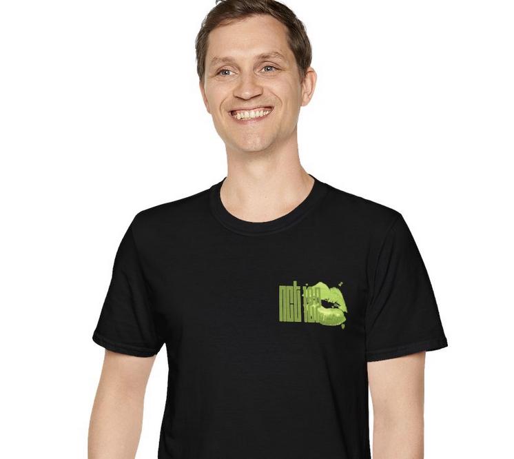 Kpop Shirt, Logo Lipstick Kiss Tee, NCT127 Fan Merch, Concert Outfit, Unisex Cotton T-Shirt