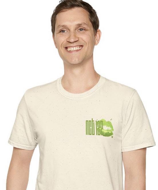 Kpop Shirt, Logo Lipstick Kiss Tee, NCT127 Fan Merch, Concert Outfit, Unisex Cotton T-Shirt