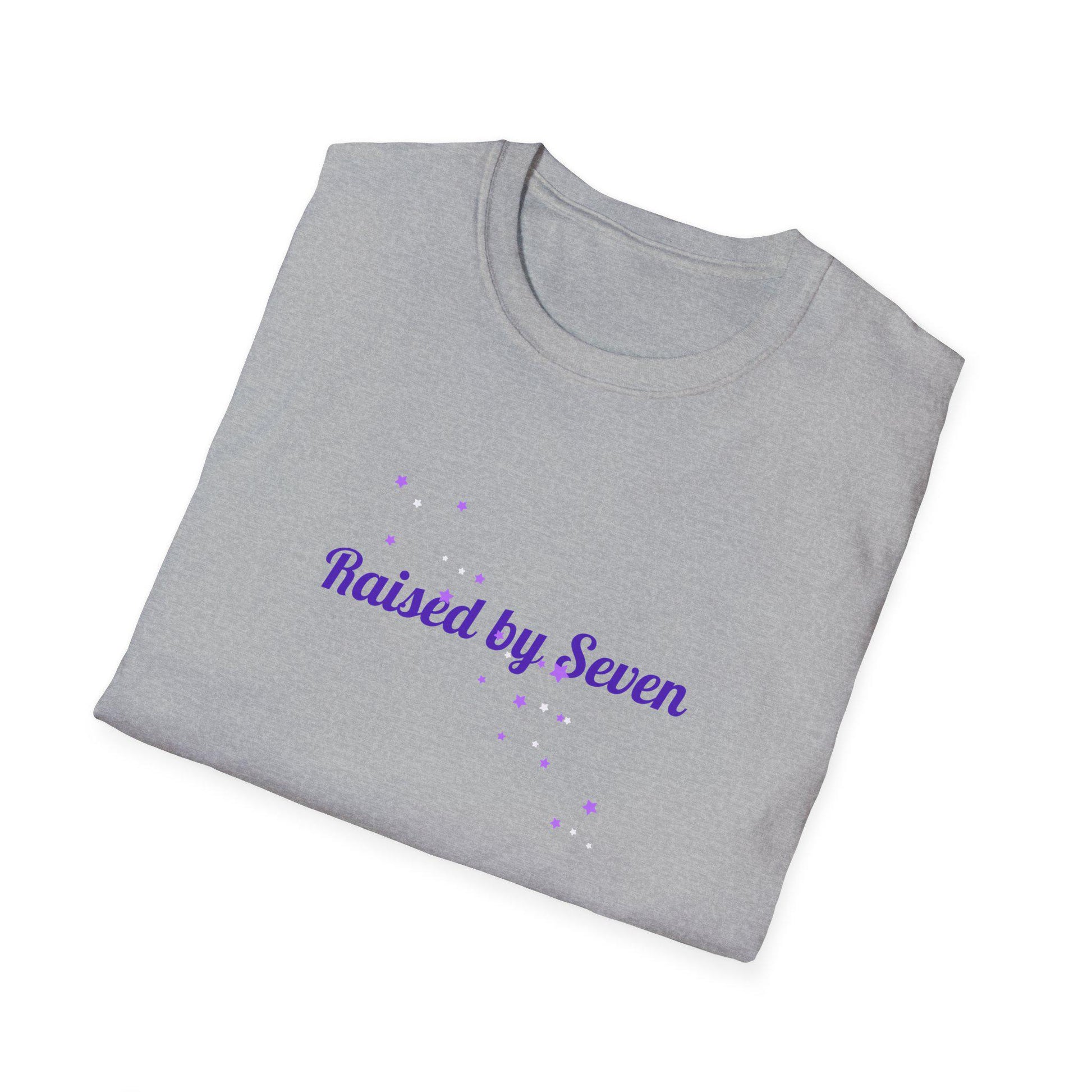 BTS Raised by Seven Shirt, ARMY Fan Tee, Bangtan Inspired Kpop Shirt, BTS Fan Merch, Unisex Cotton T-Shirt
