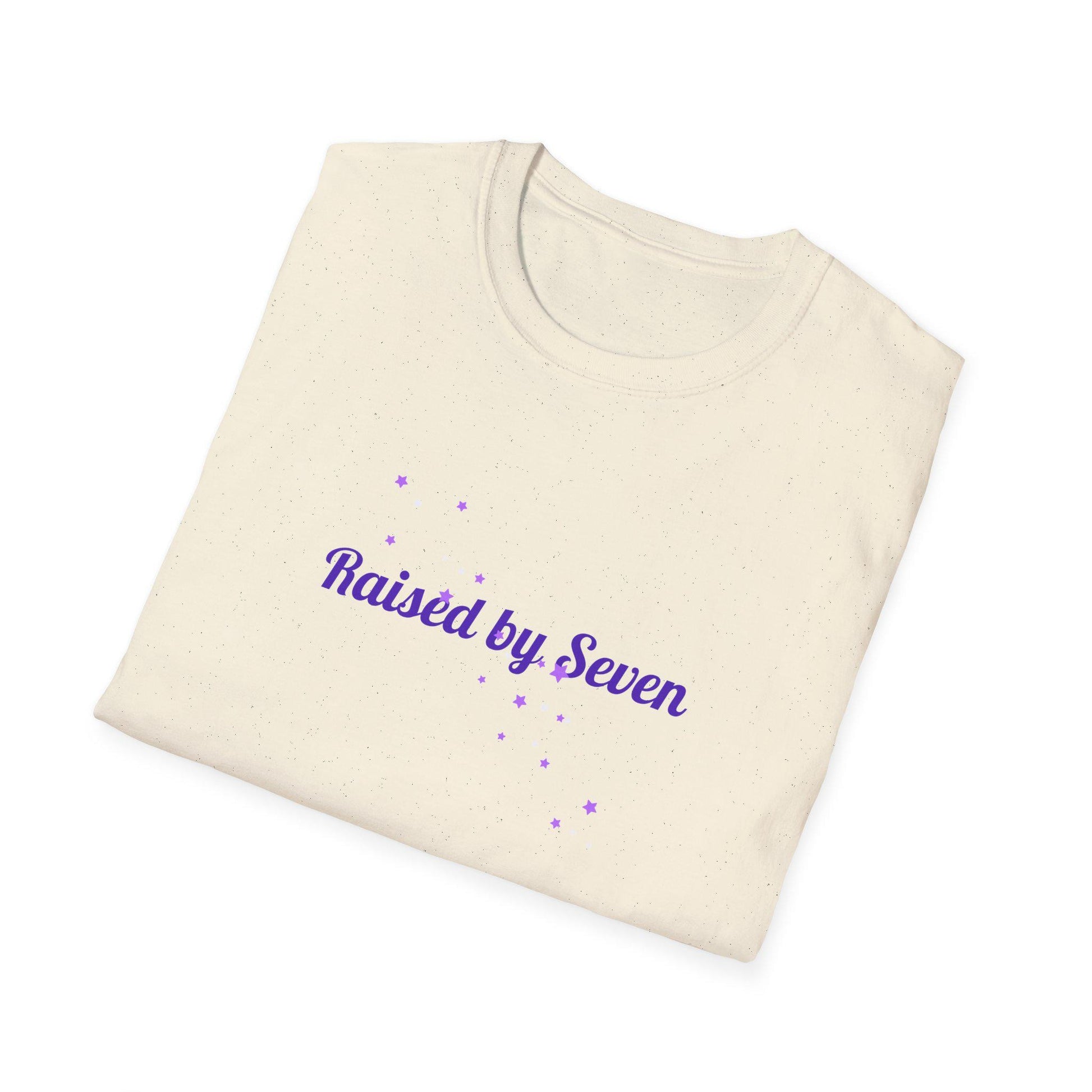 BTS Raised by Seven Shirt, ARMY Fan Tee, Bangtan Inspired Kpop Shirt, BTS Fan Merch, Unisex Cotton T-Shirt