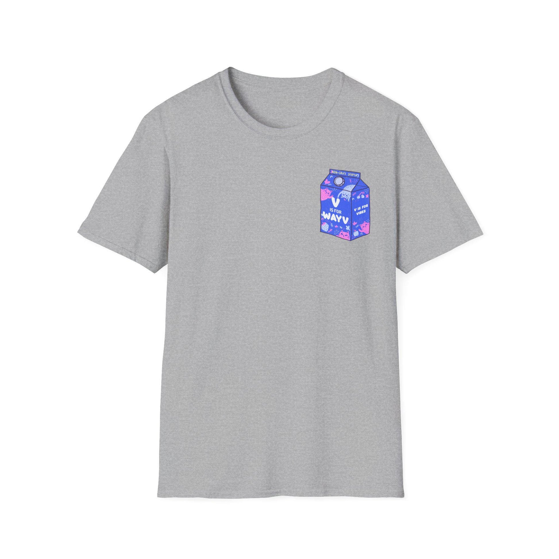 WayV Kpop Shirt, Non Dairy Drama Tee, V Is For WayV Milk Carton Graphic, Funny Fan Merch