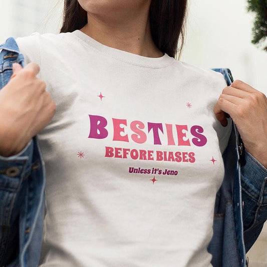 Jeno Kpop Shirt, Besties Before Biases Tee, NCT Dream Fan Merch, Concert Outfit, Unisex Cotton T-Shirt