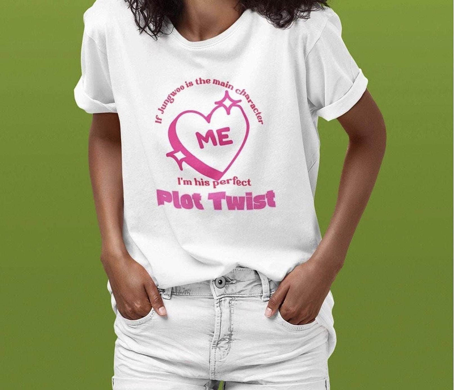 Jungwoo Kpop Shirt, Plot Twist Tee, NCT127 Fan Merch, Concert Outfit, Unisex Cotton T-Shirt
