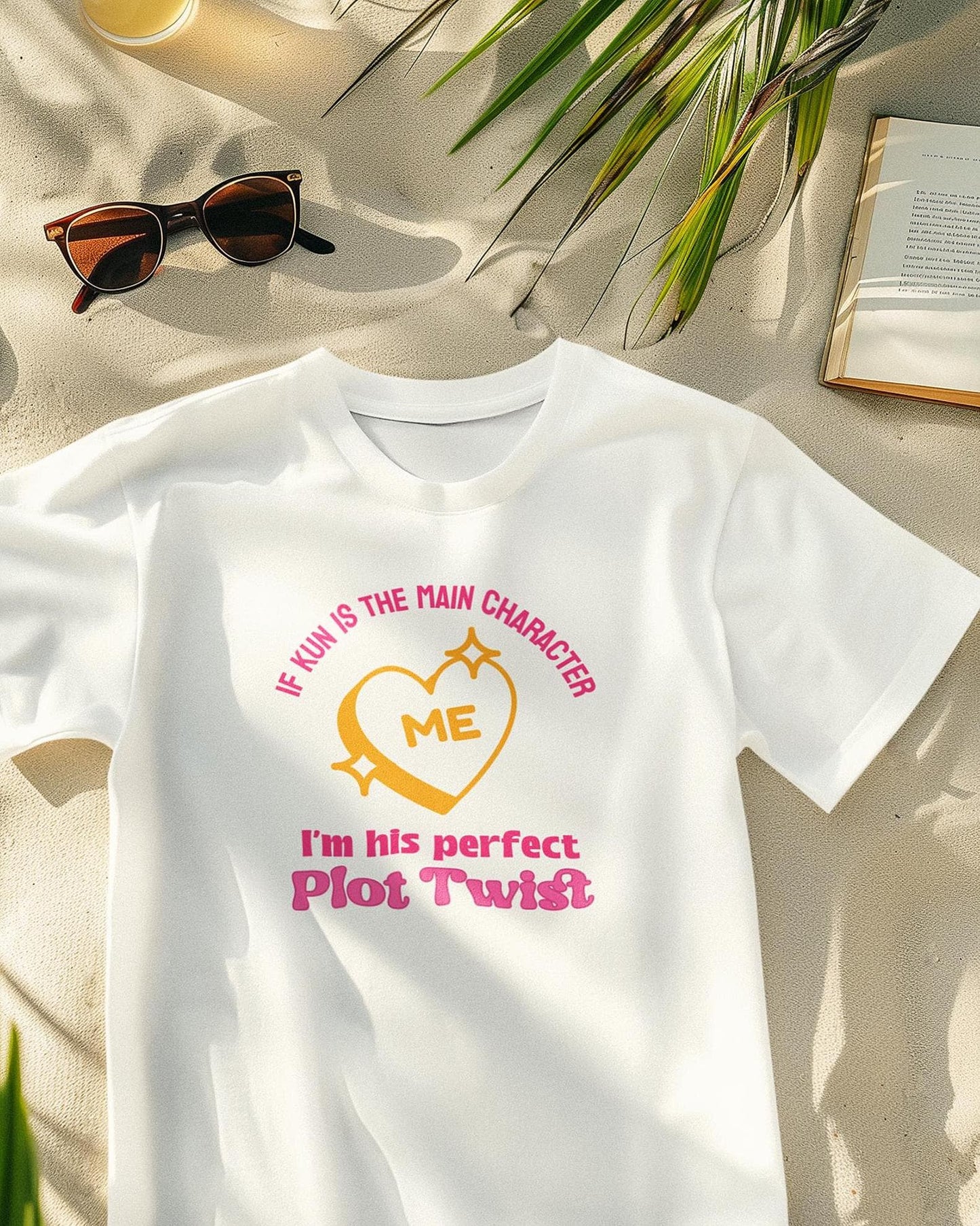 Kpop Shirt, Kun Plot Twist Tee, WayV Fan Merch, Concert Outfit, Unisex Cotton T-Shirt