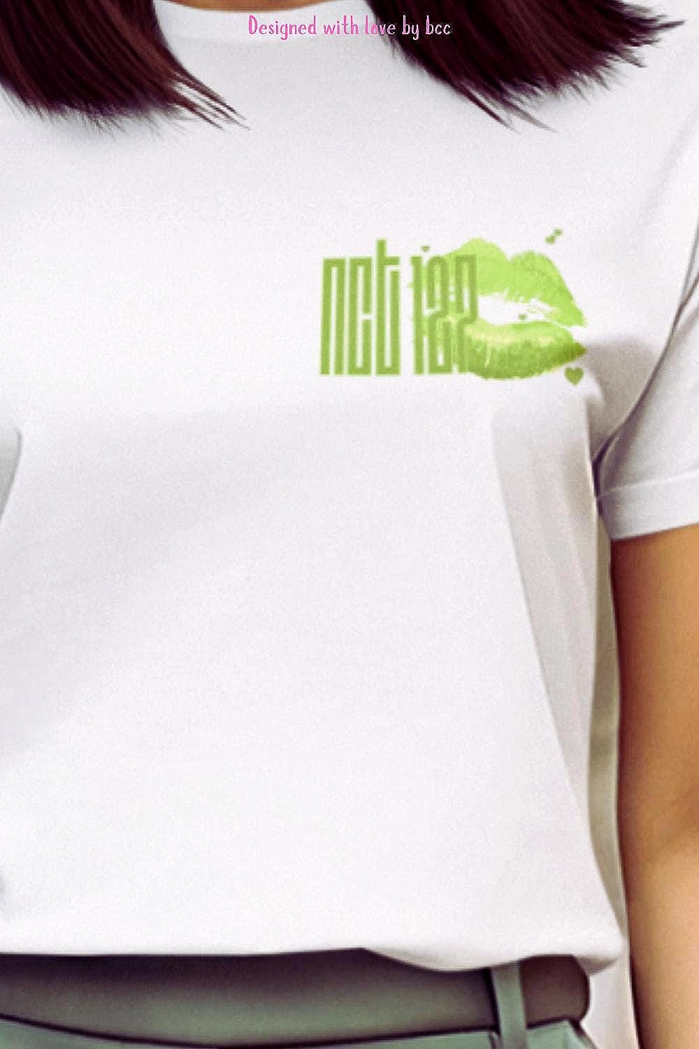 Kpop Shirt, Logo Lipstick Kiss Tee, NCT127 Fan Merch, Concert Outfit, Unisex Cotton T-Shirt