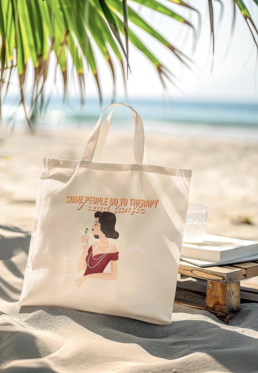 Kpop Tote Bag, Who Needs Therapy Tote, Fanfiction Merch, Funny Gift, Reusable Shopper Bag
