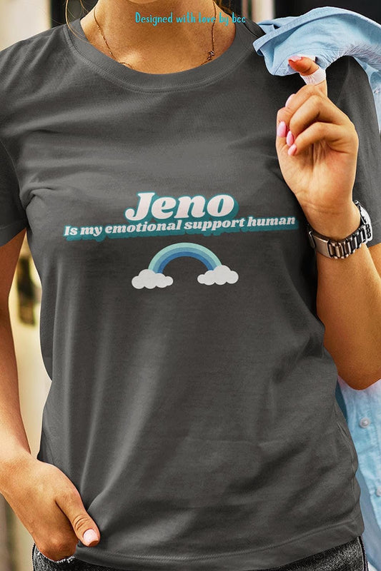 NCT Dream Kpop Shirt, Jeno Emotional Support Human Tee, Fan Merch, Concert Outfit, Unisex Cotton T-Shirt