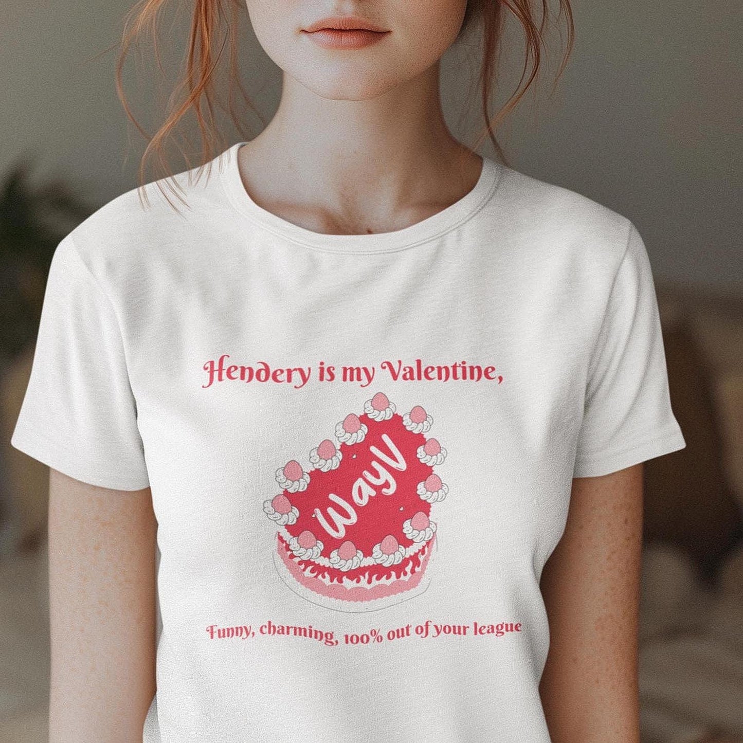 WayV Kpop Shirt, Hendery Valentine Tee, Funny Fan Merch, Concert Outfit, Unisex Cotton T-Shirt