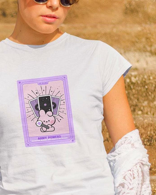 BTS Kpop Shirt, BT21 Cooky Tarot Tee, Fan Merch, Concert Outfit, Unisex Cotton T-Shirt