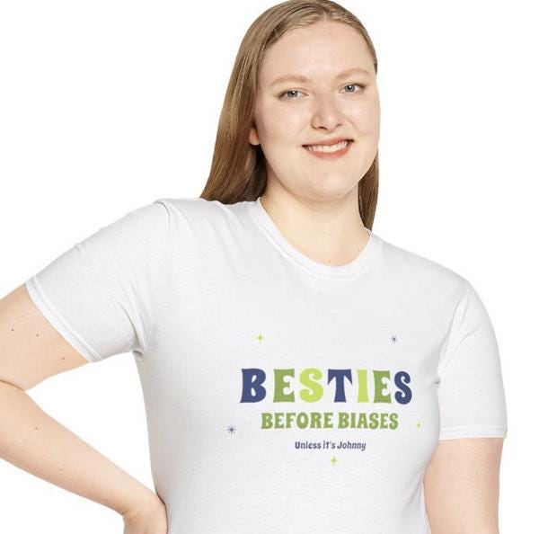 NCT127 Kpop Shirt, Johnny Besties Before Biases Tee, Aesthetic Outfit, Fan Merch, Unisex Cotton T-Shirt