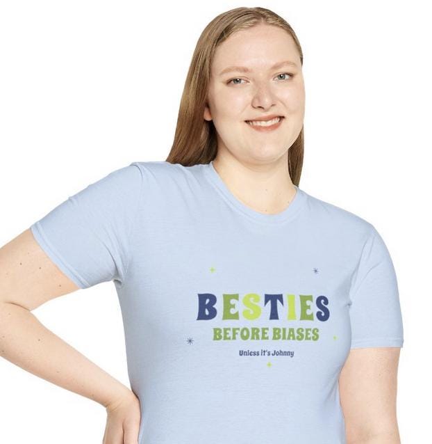 NCT127 Kpop Shirt, Johnny Besties Before Biases Tee, Aesthetic Outfit, Fan Merch, Unisex Cotton T-Shirt