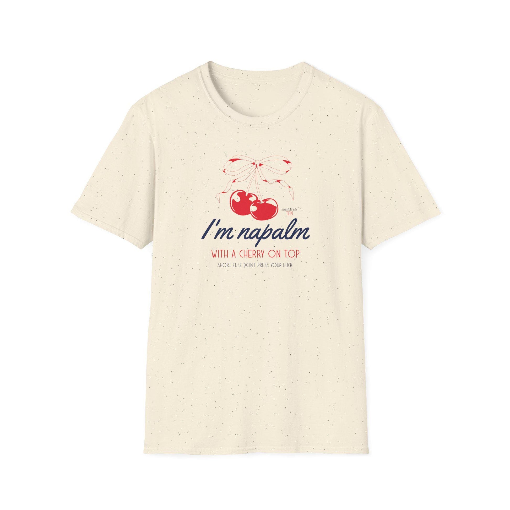 Ten Sweet As Sin Shirt, WayV Ten Kpop Tee, Cherry on Top Lyric Graphic, NCT Fan Merch, Unisex Cotton Shirt
