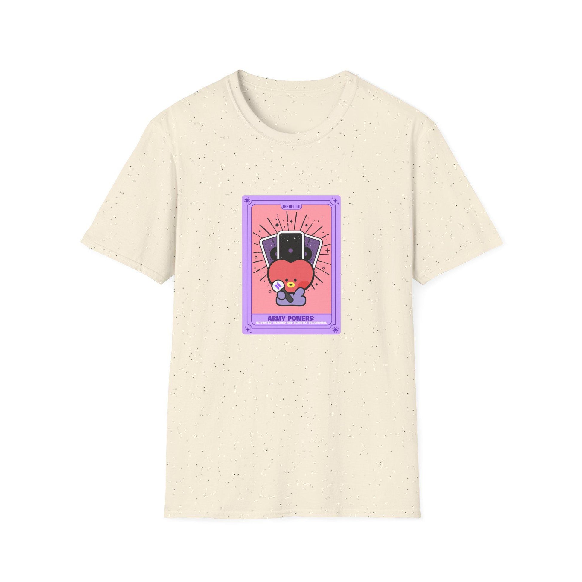 BTS Kpop Shirt, BT21 Tata Tarot Design, Fan Gift, Concert Outfit Tee, Unisex Cotton Top
