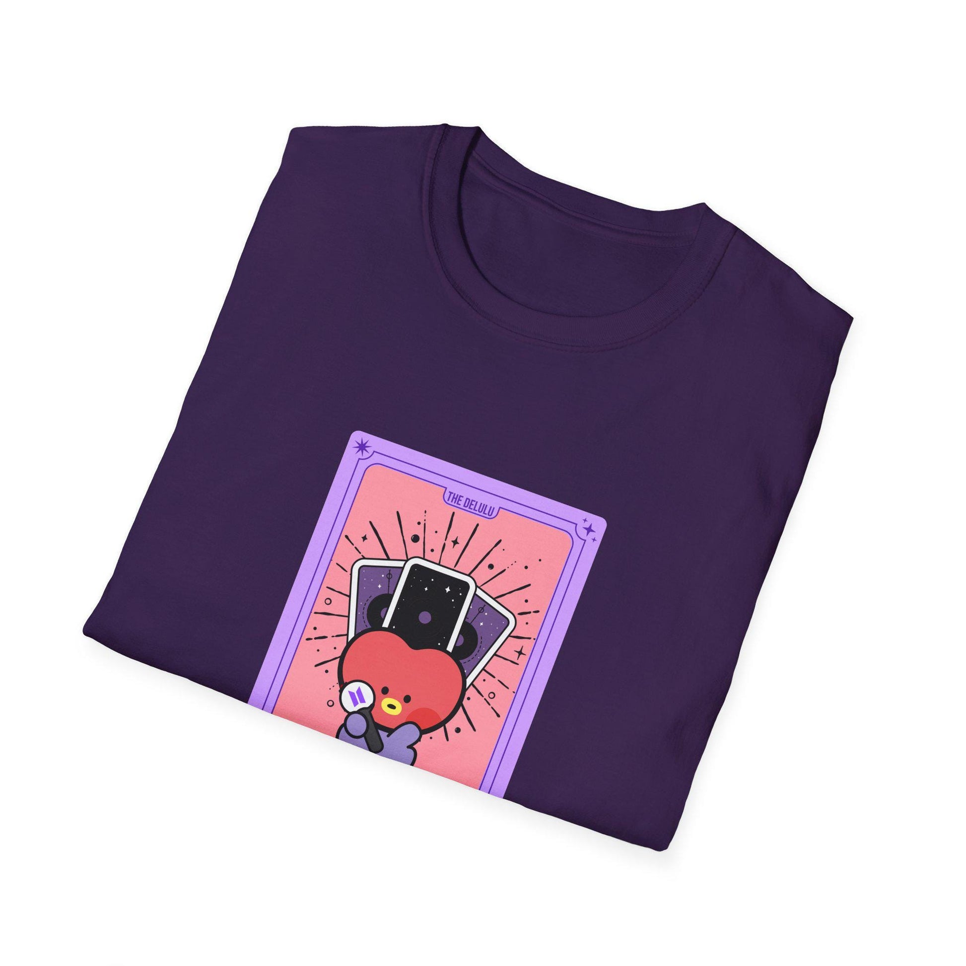 BTS Kpop Shirt, BT21 Tata Tarot Design, Fan Gift, Concert Outfit Tee, Unisex Cotton Top