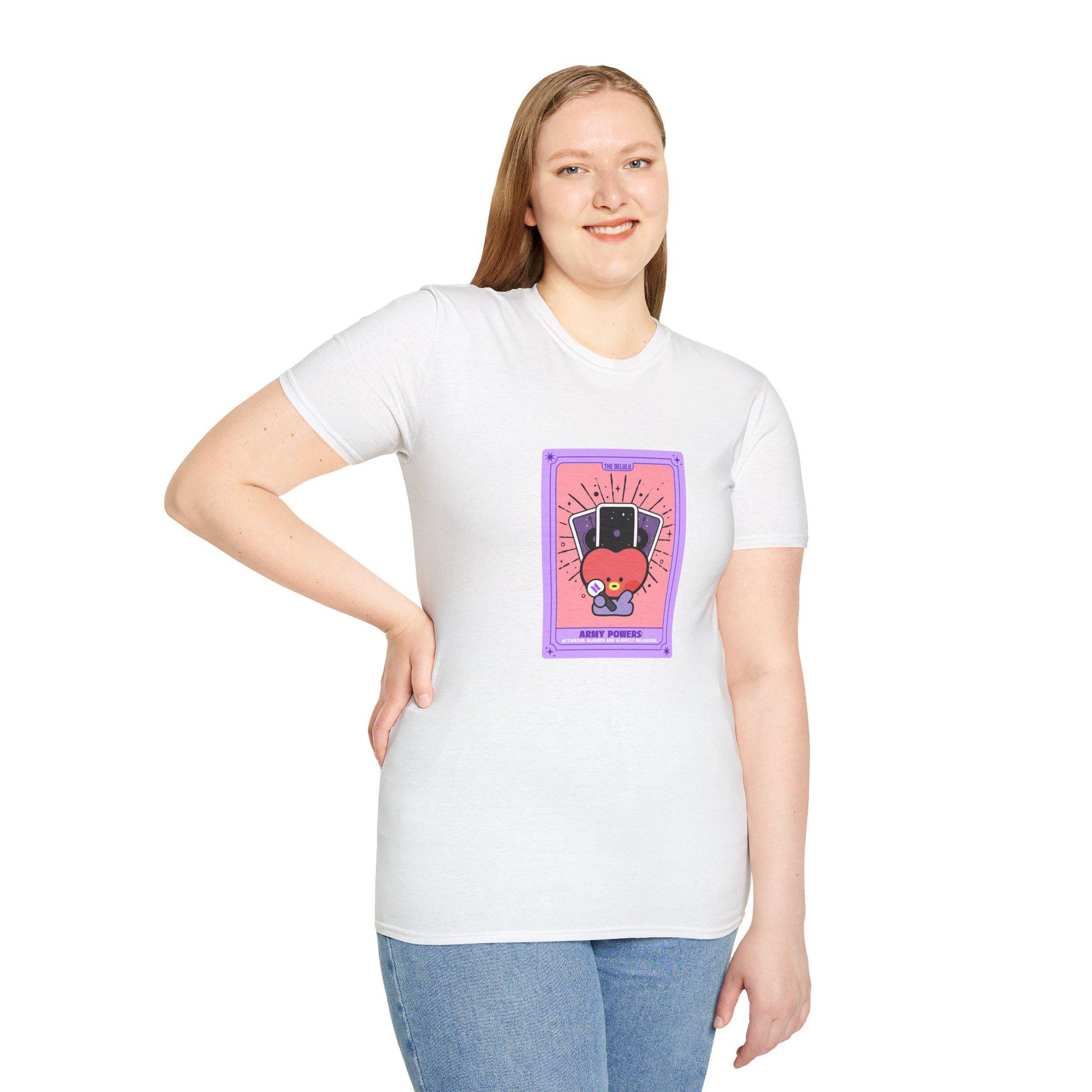 BTS Kpop Shirt, BT21 Tata Tarot Design, Fan Gift, Concert Outfit Tee, Unisex Cotton Top