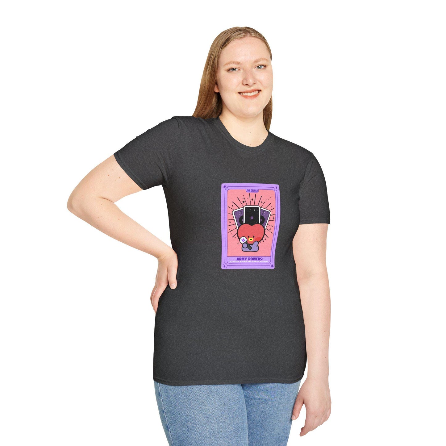 BTS Kpop Shirt, BT21 Tata Tarot Design, Fan Gift, Concert Outfit Tee, Unisex Cotton Top