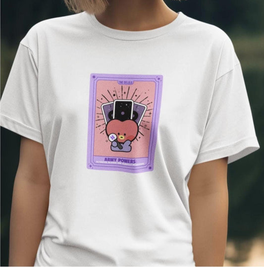 BTS Kpop Shirt, BT21 Tata Tarot Design, Fan Gift, Concert Outfit Tee, Unisex Cotton Top