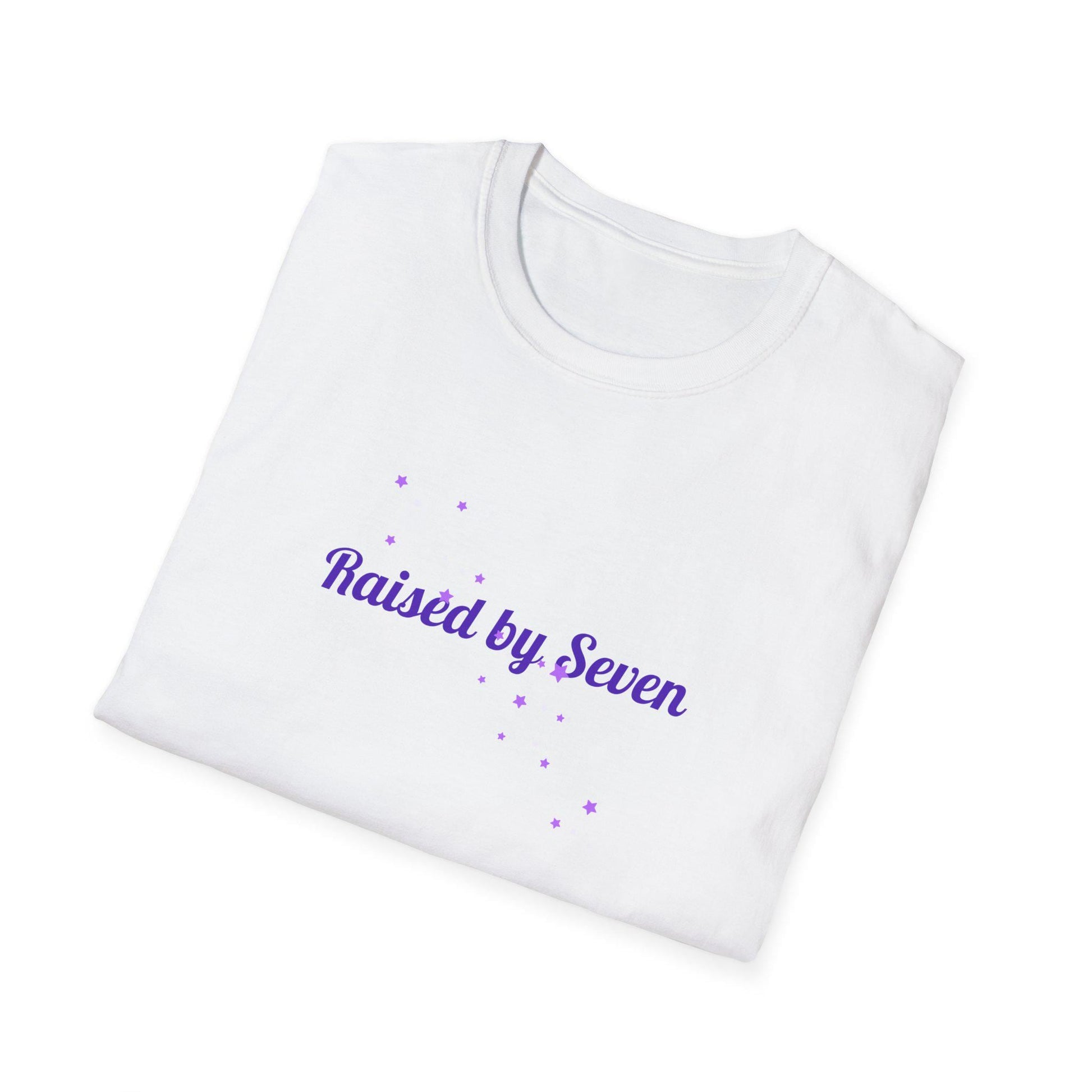 BTS Raised by Seven Shirt, ARMY Fan Tee, Bangtan Inspired Kpop Shirt, BTS Fan Merch, Unisex Cotton T-Shirt
