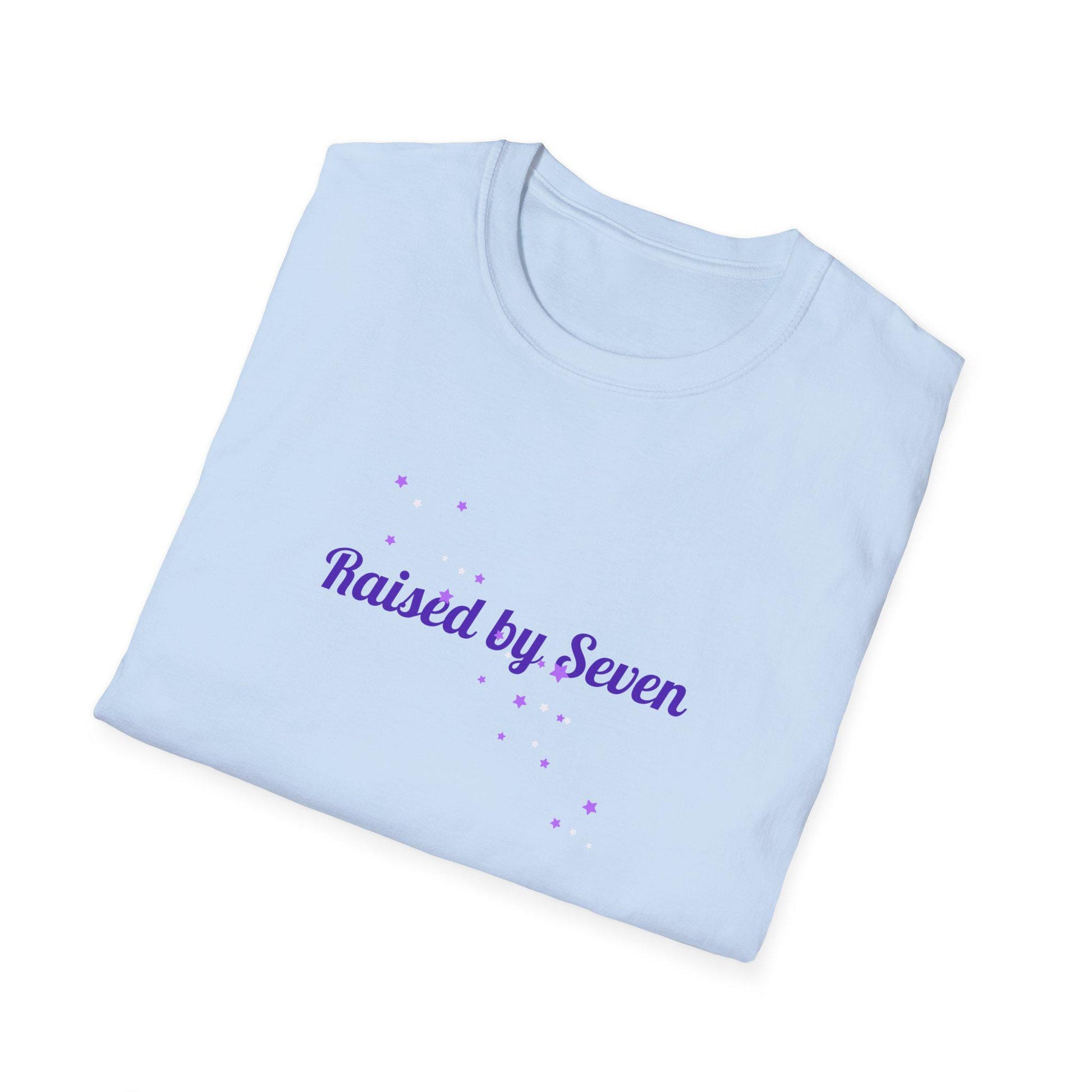 BTS Raised by Seven Shirt, ARMY Fan Tee, Bangtan Inspired Kpop Shirt, BTS Fan Merch, Unisex Cotton T-Shirt