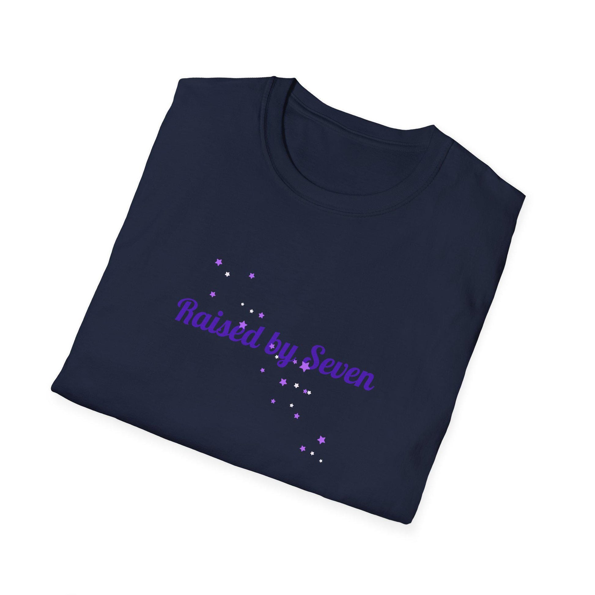 BTS Raised by Seven Shirt, ARMY Fan Tee, Bangtan Inspired Kpop Shirt, BTS Fan Merch, Unisex Cotton T-Shirt