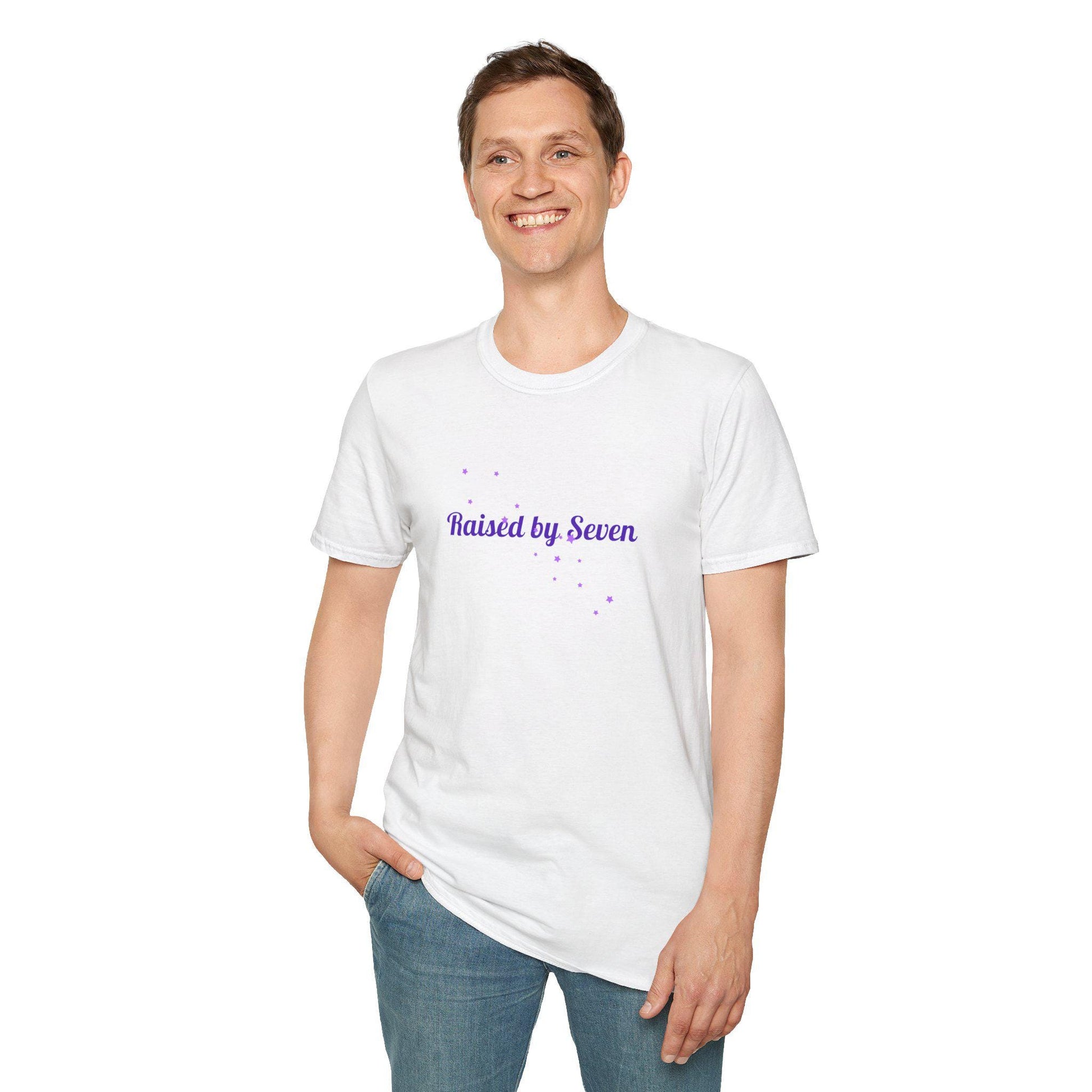 BTS Raised by Seven Shirt, ARMY Fan Tee, Bangtan Inspired Kpop Shirt, BTS Fan Merch, Unisex Cotton T-Shirt