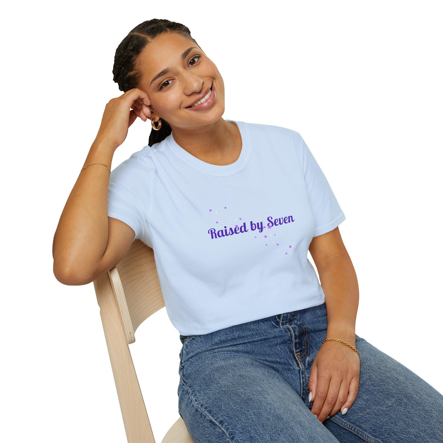 BTS Raised by Seven Shirt, ARMY Fan Tee, Bangtan Inspired Kpop Shirt, BTS Fan Merch, Unisex Cotton T-Shirt