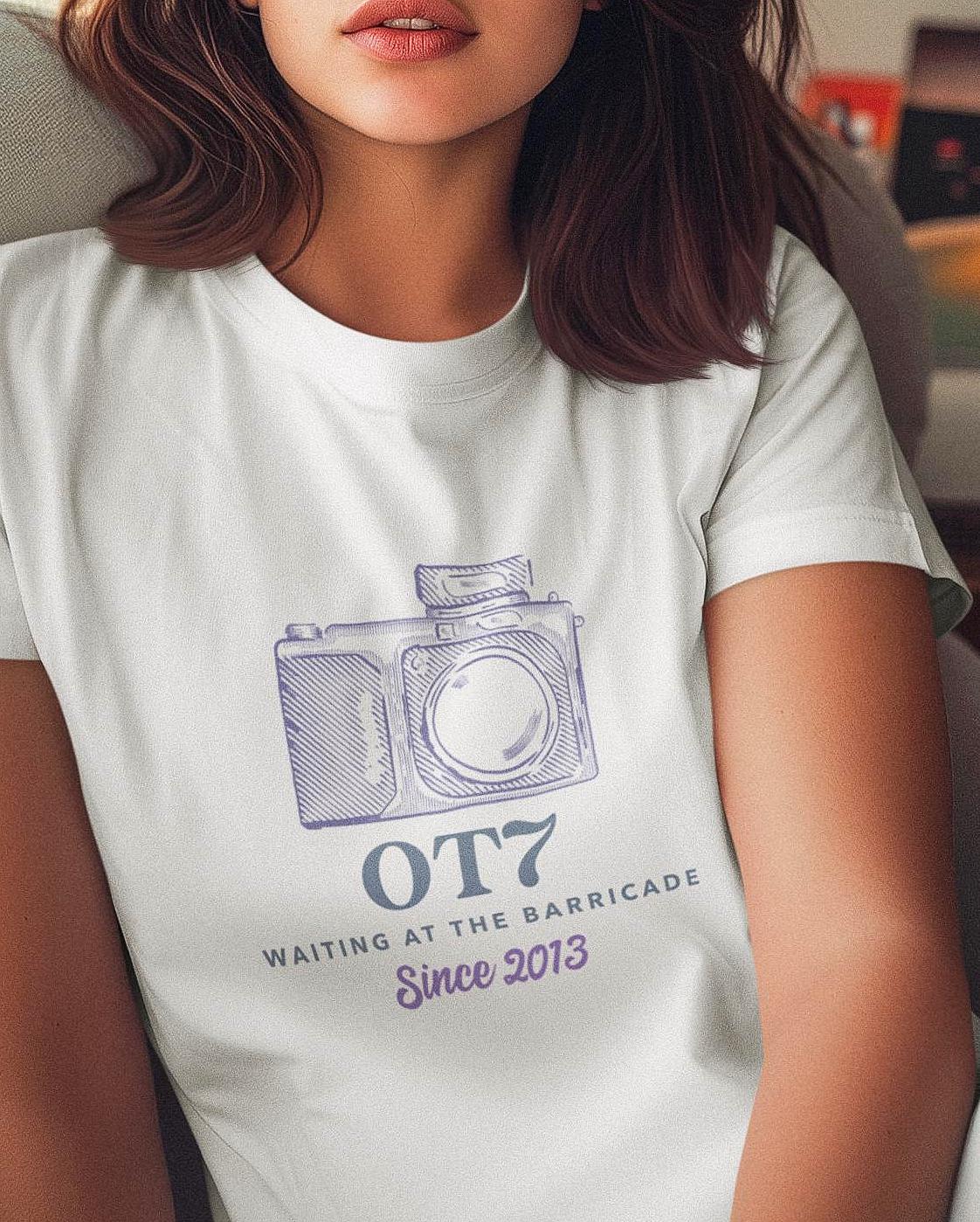 BTS OT7 Shirt, One True Seven Tee, ARMY Concert Shirt, Bangtan Fan Merch, Unisex Cotton KPop T-Shirt