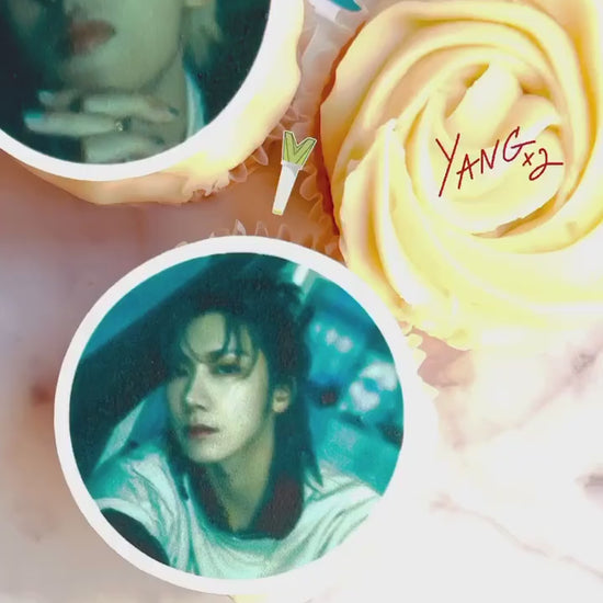 Custom Edible Cupcake Icing Toppers: NCT WayV On My Youth K-pop