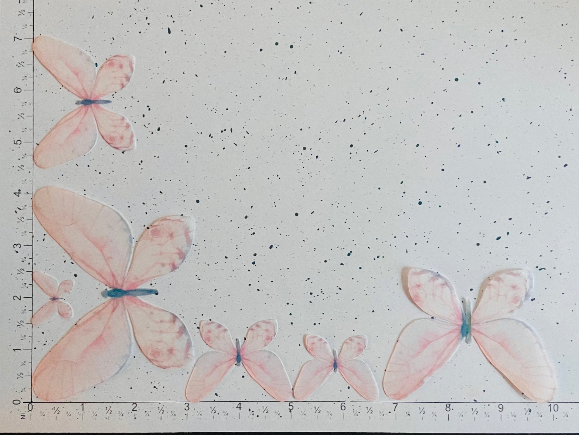 Light Pink Edible Pre-Cut 3D Wafer Paper Butterflies - Multi Sized Edible Butterflies