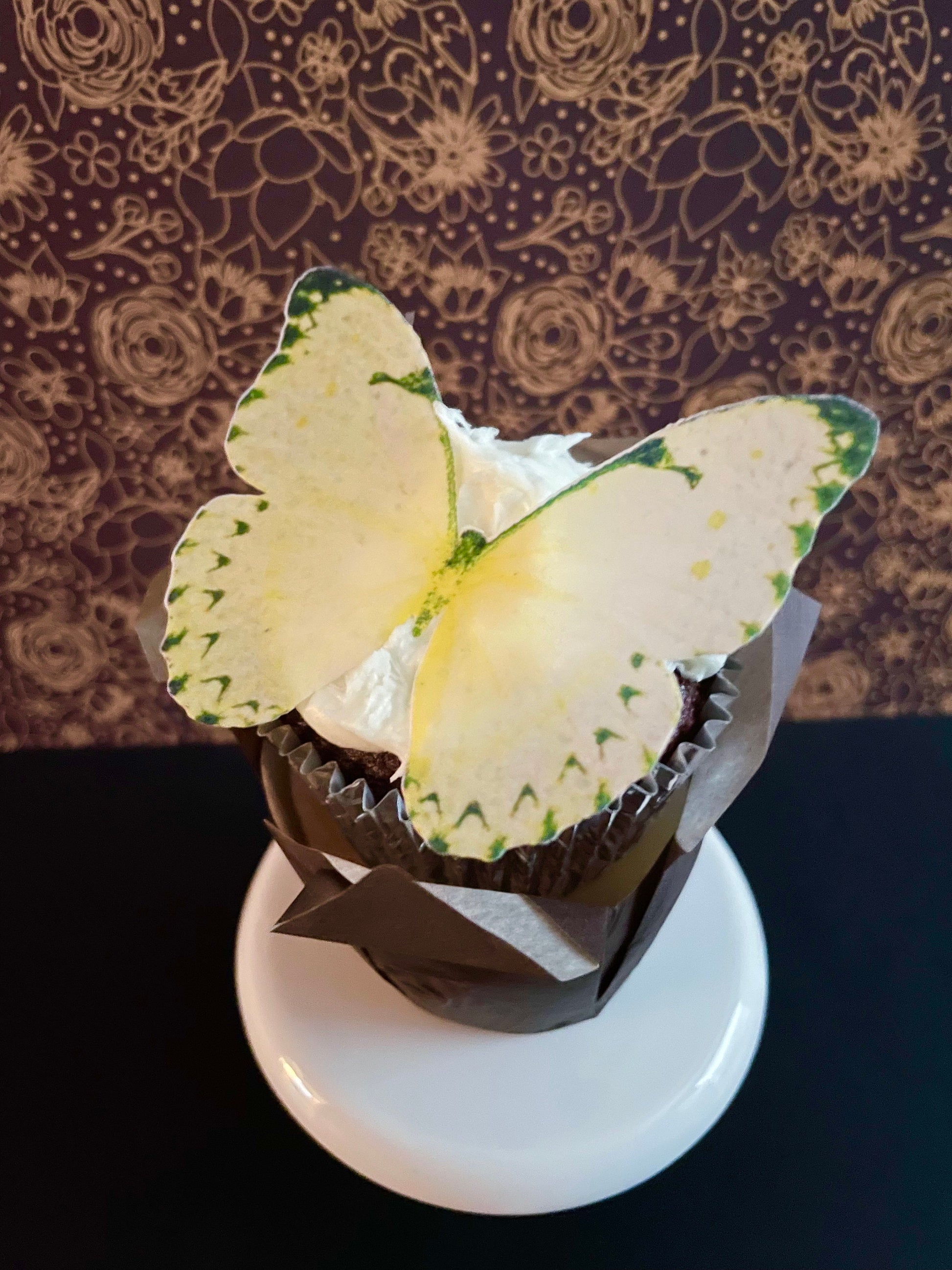 Lemon Yellow Edible Pre-Cut 3D Wafer Paper Butterflies Multi Sized Edible Butterflies