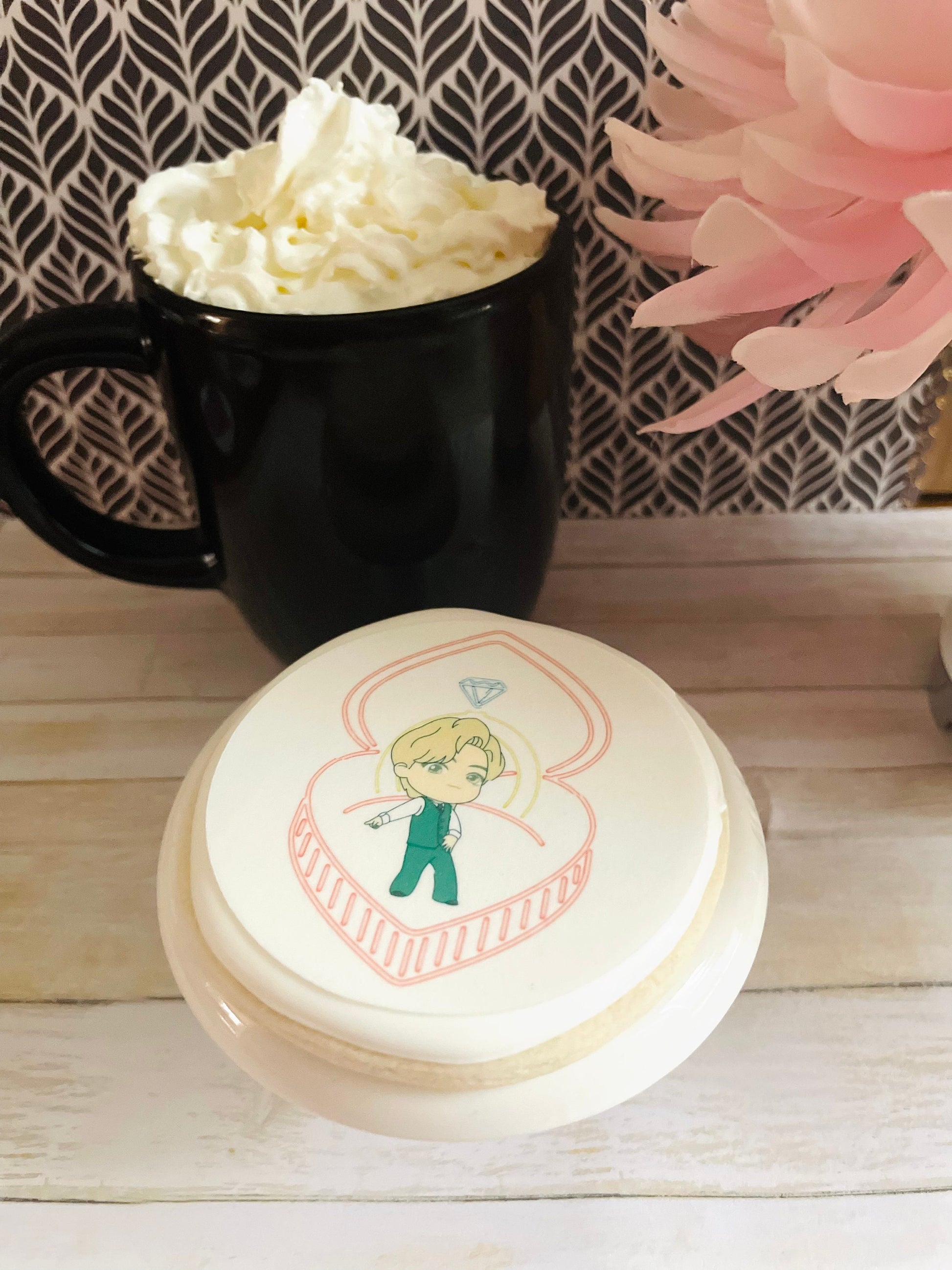 BTS Tiny Tan Ringbox - Custom Edible Drink Toppers Confetti for drinks/bakedgoods/marshmallows